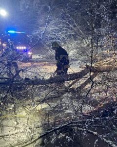 Wraca prąd do podkarpackich domów, rośnie liczba interwencji strażaków