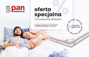 Porady specjalistów i promocje na materace Mollyflex w salonach Pan Materac