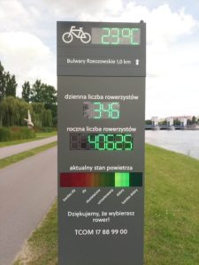 Drugi totem rowerowy w Rzeszowie. Codziennie liczy cyklistÃ³w