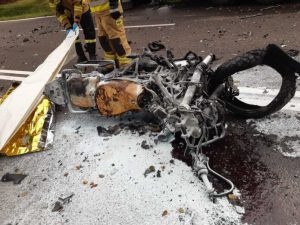 Kolejny tragiczny wypadek na podkarpackich drogach. ZginÄÅ motocyklista!