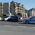 Wypadek w Rzeszowie. Zderzenie trzech aut, dwie osoby ranne