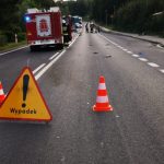 Motocyklista zderzył się z sarną. Droga była zablokowana przez kilka godzin [ZDJĘCIA]