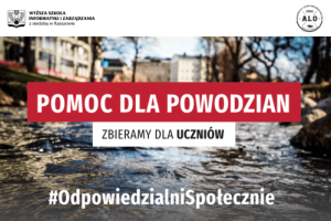 Wspierajmy zalane szkoły. WSIiZ ogłasza zbiórkę!