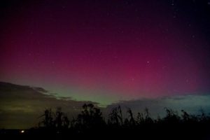 Zorza polarna nad Podkarpaciem: nocne niebo zachwycało