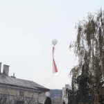 Balon stratosferyczny wyniósł nad Rzeszów biało-czerwoną flagę [ZDJĘCIA]