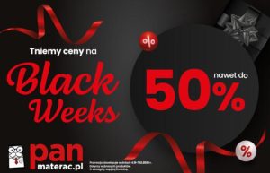 Black Weeks w salonach Pan Materac – rabaty do 50 proc.