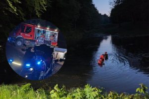 Porzucony sprzęt wędkarski nad stawem. Nurkowie poszukiwali topielca, którego nie było? [ZDJĘCIA]