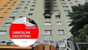 Ostrzeżenie po pożarze w Rzeszowie. Fałszywe zbiórki zalewają internet