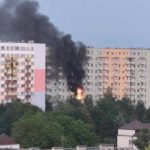 Potężny pożar wieżowca w Rzeszowie. Ludzie uwięzieni w mieszkaniach [FILMY]