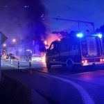 Pożar naczepy na DK19. Odwaga kierowcy zapobiegła rozszerzeniu się ognia