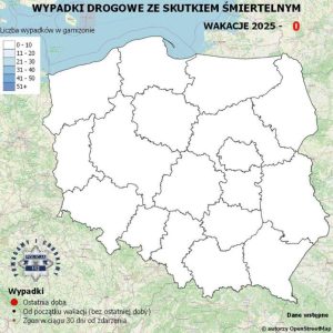 Rusza wakacyjna „Mapa wypadków drogowych ze skutkiem śmiertelnym”. W ubiegłym roku zebrała 375 zgłoszeń