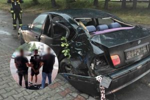 Pijany kierowca uciekł z miejsca wypadku i zostawił rannych. Miał zakaz prowadzenia pojazdów