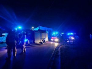 W nocy zapaliła się kuchnia. Strażacy walczyli z żywiołem