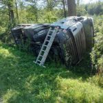 Nie chciał uderzyć w sarnę, przez co sam trafił do szpitala. Mogło skończyć się tragicznie