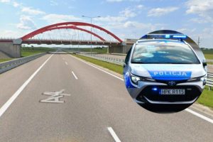 Bez buta i kurtki, za to z promilami. Pijany mężczyzna łapał „stopa” na autostradzie A4