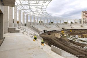 Budowa PCLA w Rzeszowie na półmetku. Nowa sportowa arena nabiera kształtu [ZDJĘCIA]