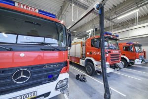 Pożar naczepy ciężarówki na autostradzie A4 w kierunku Rzeszowa