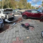 Wypadek na Paderewskiego w Rzeszowie. Trzy auta, dwoje rannych
