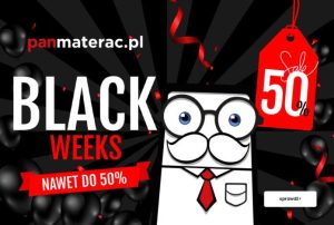 Black Friday w salonach Pan Materac – rabaty do 50%