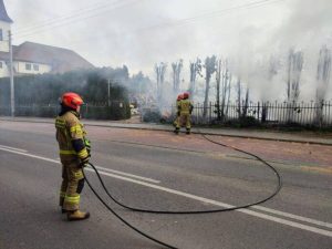 Pożar cmentarza parafialnego w Kidałowicach