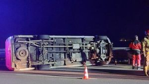 Wypadek na A4 pod Przeworskiem. Jedna osoba ranna