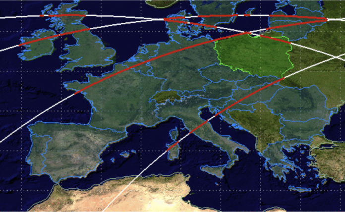 chiński satelita nad polską, bieszdami