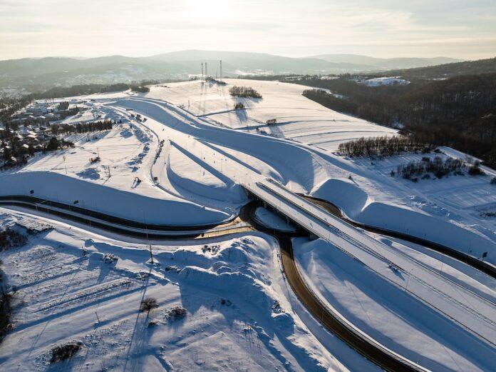Miejsce Piastowe – Dukla - 12 s19 zimą