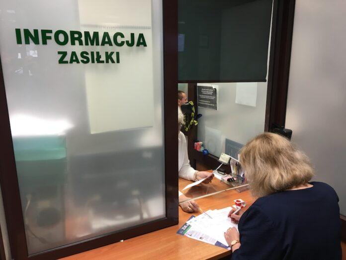 zus informacja zasiłki okienko