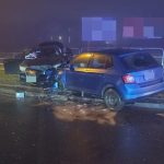 Groźny wypadek na rondzie Kuronia w Rzeszowie. Cztery osoby w szpitalu [ZDJĘCIA]