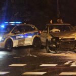 Nocne zderzenie na ważnej drodze w Rzeszowie. Kraksa w ciągu Alei Niepodległości