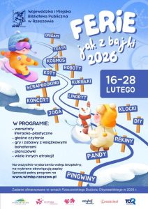 Rzeszów: ferie jak z bajki. Zajęcia dla dzieci i młodzieży w rzeszowskich bibliotekach [PROGRAM]