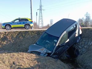 Wypadek w Łańcucie. Zderzenie dwóch pojazdów, pasażerowie w szpitalu
