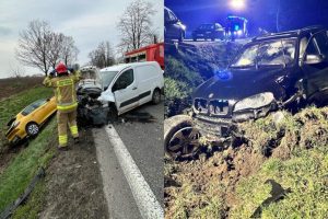 Dwa poważne wypadki w ciągu kilku godzin. Dramatyczne sceny w tej samej miejscowości [ZDJĘCIA]