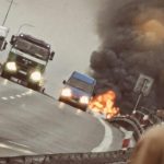 Płonące auto na S19. Fatalny wypadek pod Rzeszowem, trasa całkowicie zablokowana