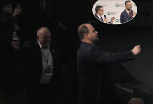 Gorąca debata w Jasionce pod Rzeszowem. Rolnicy oskarżają premierów o "polityczną pyskówkę"