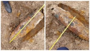 Niewybuch znaleziony podczas prac ziemnych. To obiekt z II wojny światowej