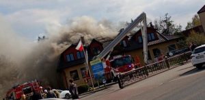 Pożar restauracji na Podkarpaciu. W środku było kilkadziesiąt osób