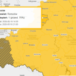 Burze nad Rzeszowem i grad. IMGW ostrzega mieszkańców powiatu