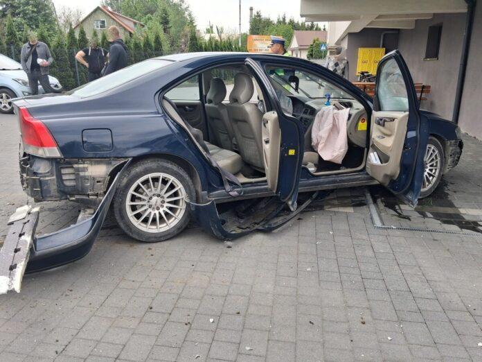 wypadek Volvo