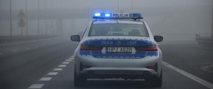 policja-a4 autostrada a4, samochód policyjny