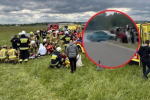 Samochód wjechał w tłum podczas wyścigów. Organizator i kierowca staną przed sądem [WIDEO, ZDJĘCIA]