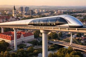Lewitujące pociągi miały odmienić Rzeszów. Twórca hyperloop: „Barierą jest mentalność” [WIDEO, ZDJĘCIA]