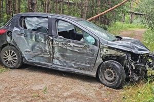 Pijany kierowca uderzył w słup i próbował uciec. 41-latek chciał zmylić policjantów [ZDJĘCIA]