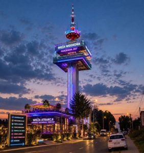 Rewolucyjna koncepcja uratowania wieży telewizyjnej w Rzeszowie. „Żabka Tower”, kebab i dancingi dla emerytów [WIZUALIZACJE]