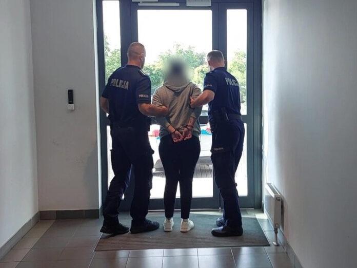 atak butelką KPP Łańcut atak butelką