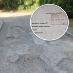 Droga, której nikt nie chce naprawić. Mieszkańcy jeżdżą po dziurach, urzędnicy żonglują absurdalnymi pismami