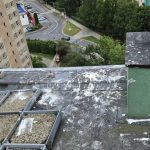 "Grafficiarz" na dachu 11-piętrowego bloku. Policjanci obawiali się najgorszego [ZDJĘCIA]
