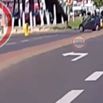 Motocyklista przeleciał kilka metrów w powietrzu. Szokujące wideo z wypadku na Piłsudskiego [WIDEO]