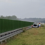 Pożar samochodu na autostradzie A4. Utrudnienia w stronę Rzeszowa