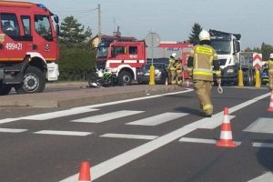 Wypadek DK94 Łańcut. Motocyklista trafił do szpitala | Rzeszów News
